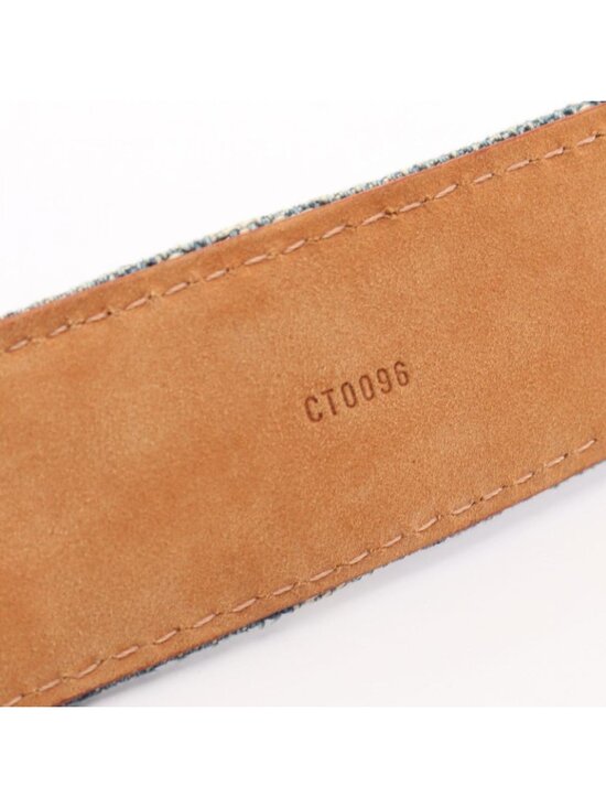 Louis Vuitton Belt Ceinture Monogram Denim Gold main image 11